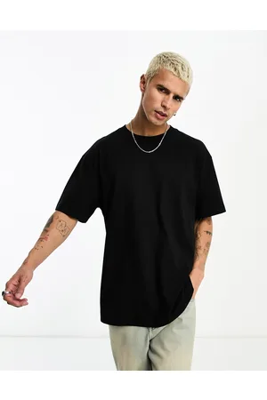 Weekday Camiseta extragrande negra de