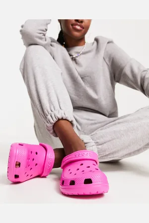 Crocs Zuecos neón clásicos de
