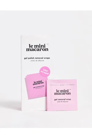 Le Mini Macaron Pack de 100 toallitas quitaesmalte para esmaltes de gel de -Sin color