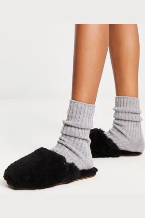 UGG Sandalias negras Maxi Curly de