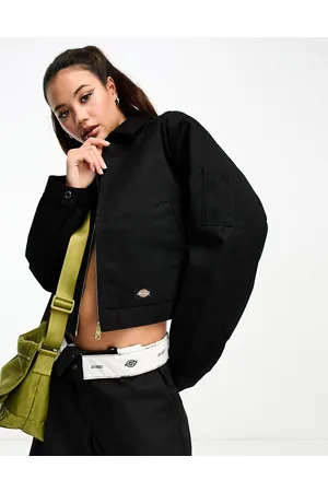 Dickies Chaqueta corta negra con forro Eisenhower de