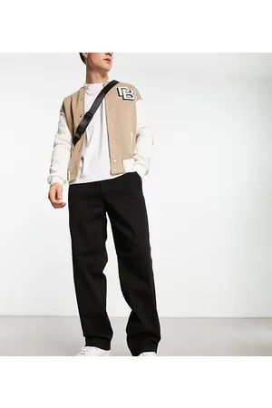 ADPT. Pantalones chinos negros de corte ancho de