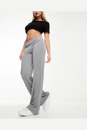 Monki Pantalones de pernera ancha de tejido supersuave de