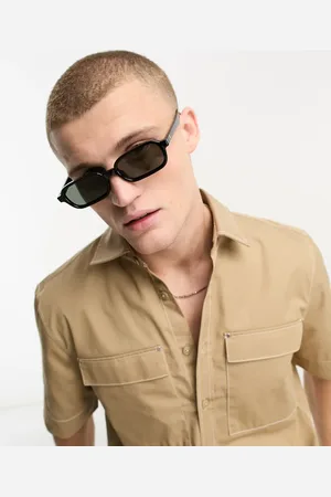 Le Specs Gafas de sol negras con lentes verdes Pilferer de