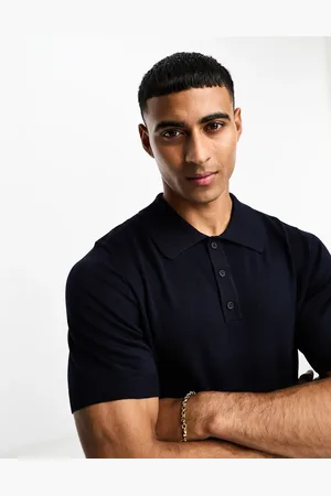 Only & Sons Polo de punto en azul marino de