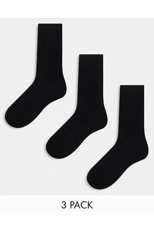 Weekday Pack de 3 pares de calcetines negros noah de