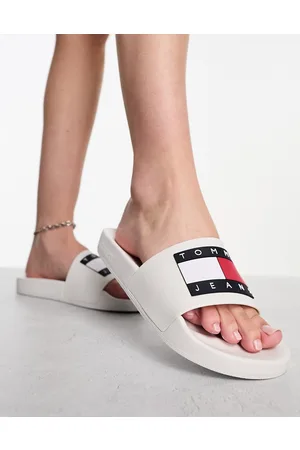 Tommy Hilfiger Sandalias blancas con bandera de