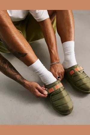UGG Mules caquis sin cierres acolchadas Dune de