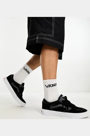 Vans Zapatillas de deporte negras y grises Rowley Classic de