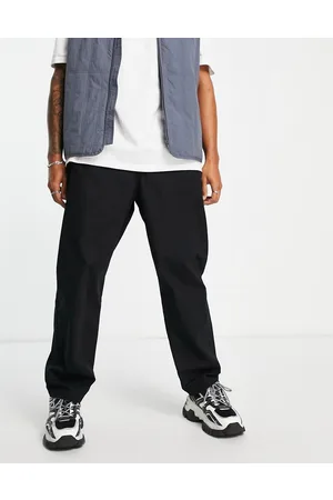 Dr Denim Pantalones negros de pernera ancha Aston de