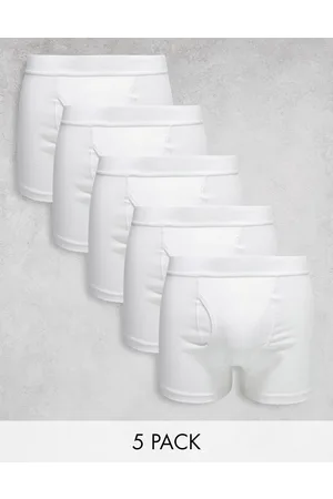 Weekday Pack de 5 calzoncillos bóxer blancos Johnny de