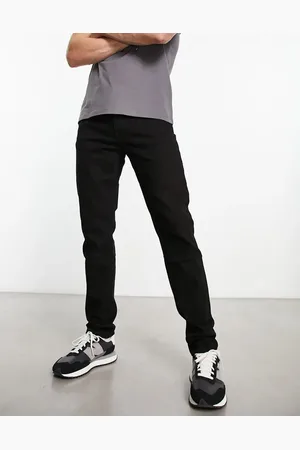 Dr Denim Vaqueros negros de corte slim Clark de