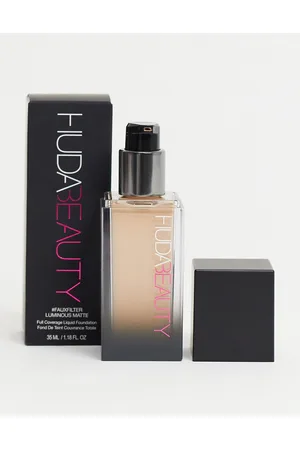 HUDA BEAUTY Base líquida de maquillaje mate luminosa de cobertura total #FauxFilter de -Neutro