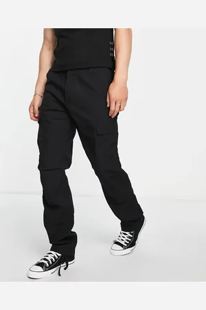 Carhartt Pantalones cargo negros de corte slim Aviation de