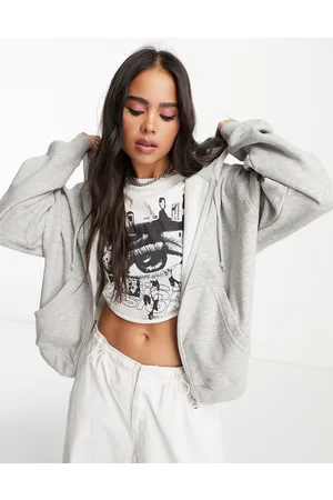 Weekday Sudadera estándar con capucha y cremallera Essence de