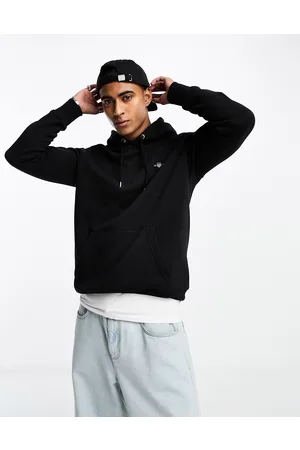 GANT Sudadera negra con capucha y logo de escudo de