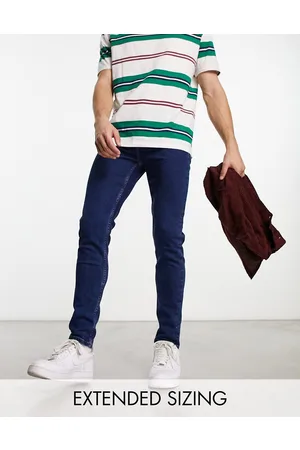 ASOS Vaqueros pitillo azules oscuros lavados de