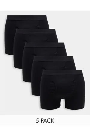Weekday Pack de 5 calzoncillos de algodón negros Johnny de
