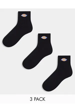 Dickies Multipack de 3 pares de calcetines negros de caña media Valley Grove Mid de
