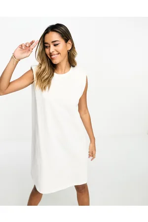 River Island Vestido corto estilo camiseta sin mangas de