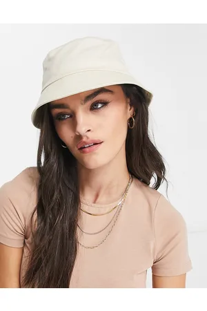 ASOS Sombrero de pescador color crudo de lona de -Blanco