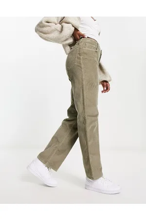Hollister Pantalones dad verdes de pana de -Gris