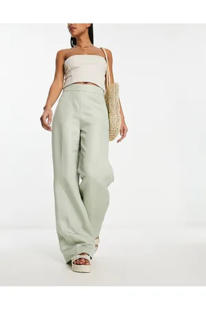 & OTHER STORIES Pantalones de sastre pastel de mezcla de lino de