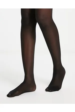Pretty Polly Medias negras transparentes moldeadoras de