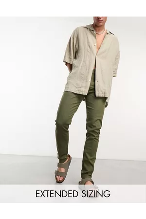 ASOS Chinos ajustados en de -Verde