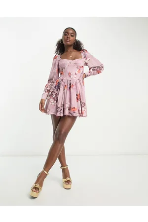 Vestidos sueltos sales cortos floreados