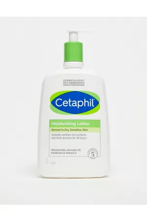 Cetaphil Loción hidratante para el cuerpo y el rostro para pieles sensibles normales a secas de 1 l de