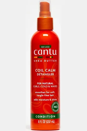 Cantu Desenredante de manteca de carité para cabello natural Coil Calm de 237 ml