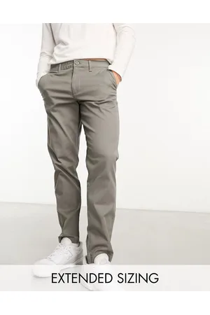 ASOS Chinos color carbón de corte tapered de -Gris