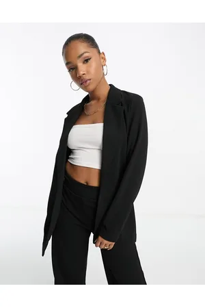 VERO MODA Americana larga negra de punto de (parte de un conjunto)