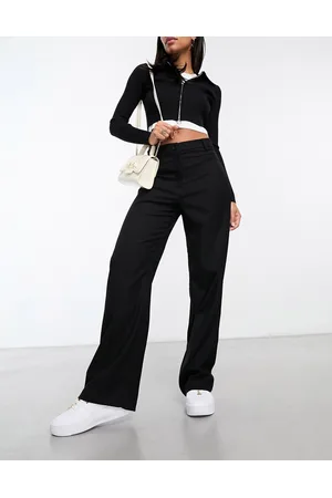 Monki Pantalones de sastre negros holgados de