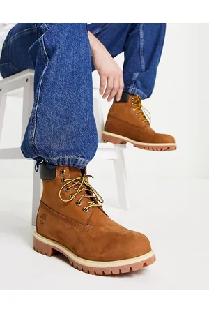 Timberland Botas de 6" de color óxido de nobuk premium de -Marrón