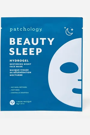 Patchology Mascarilla facial de noche de hidrogel reparadora Beauty Sleep de