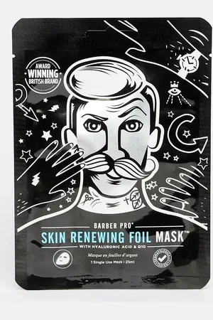 BARBER PRO Mascarilla metalizada Skin Renewing de