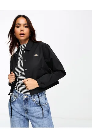 Dickies Chaqueta corta negra estilo entrenador Oakport de