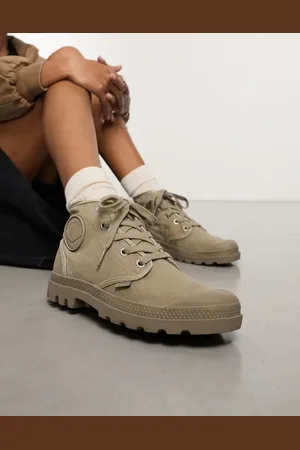 Palladium Botines hi-top color piedra Pampa de -Beis