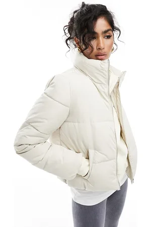JDY Chaqueta color acolchada de -Blanco