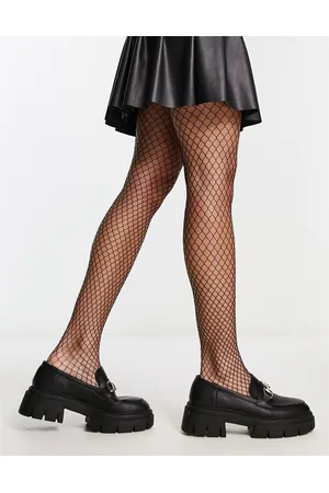 Pretty Polly Medias negras de rejilla de