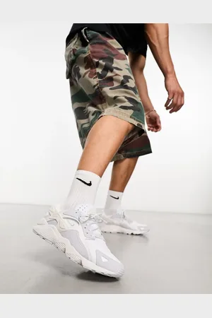 Nike Zapatillas de deporte blancas y grises Air Huarache Runner de