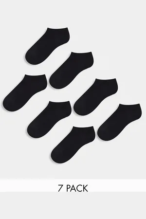 ASOS Pack de 7 pares de calcetines de deporte negros de