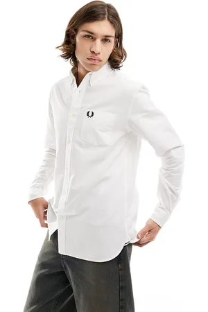 Fred Perry Camisa Oxford blanca de