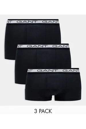 GANT Pack de 3 calzoncillos negros con logo en la cinturilla de