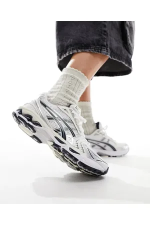 Asics Zapatillas de deporte blancas, plateadas y azul marino Gel-Kayano 14 de -Plateado