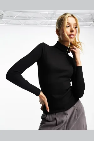 New Look Top con cuello vuelto de canalé de