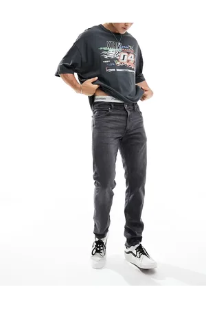 Lee Vaqueros gris sombra lavado desgastado de corte slim Rider de