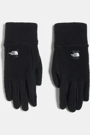 The North Face Guantes negros compatibles con pantalla táctil de felpa Fleeski Etip de